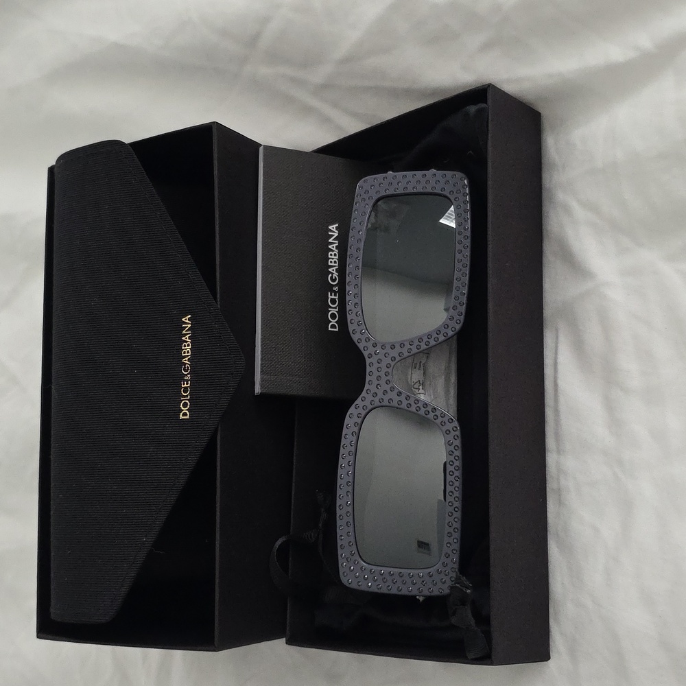 Dolce & Gabbana Black Studded Sunglasses